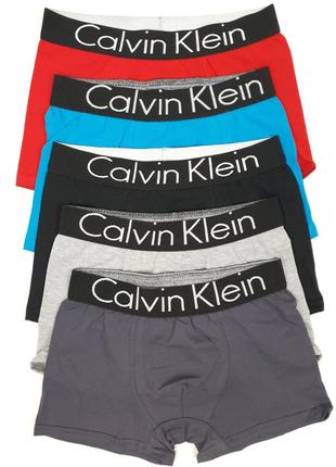 Набор трусов мужских 5шт calvin klein. нижнее белье набор кельвин кляйн. набор трусов для мужчин в коробке7 фото