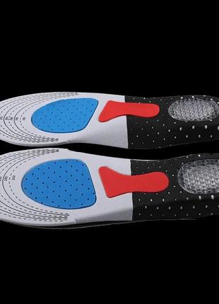 Универсальные ортопедические стельки для обуви 40-45р с супинатором и силиконовой пяткой. стельки обрезные3 фото