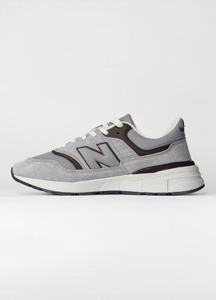 Кроссовки new balance 997 gray/brown (нев балланты)