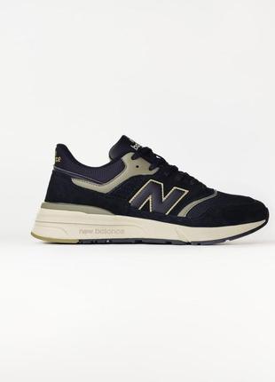 Кроссовки new balance 997 black / haki (нев балланты)5 фото