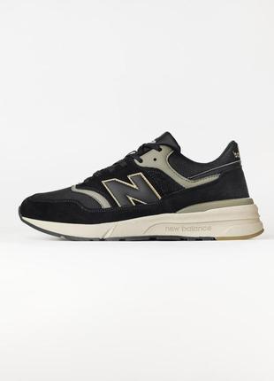 Кросівки new balance 997 black / haki (нев балланти)