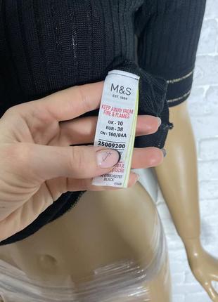 Трикотажна блуза кофта в рубчик marks &spencer , m3 фото