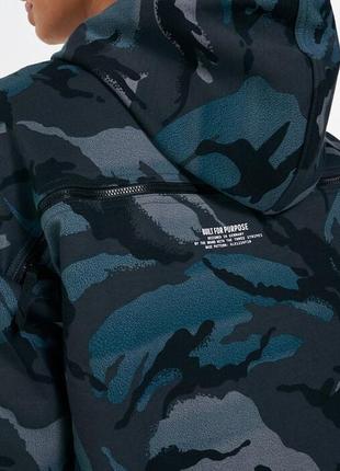 Світшот adidas women's zne hoodie camo gray teal gm46389 фото