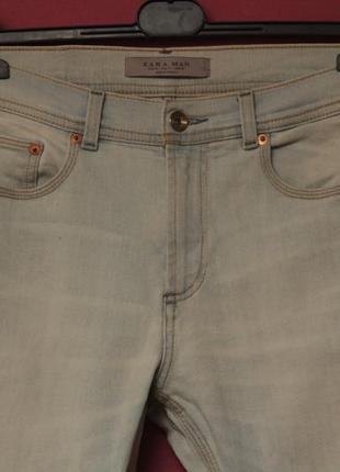 Zara man 31 заужные джинсы из хлопка3 фото