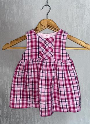 Байкова сукня плаття на підкладці на дівчинку 6-9міс m&co