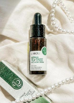 Анти-акне сыворотка для лица с экстрактом чайного дерева laikou australia tea tree anti-acne serum essence