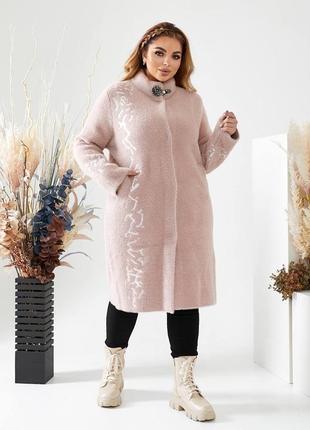 Пальто жіноче альпака розм.52-5610 фото