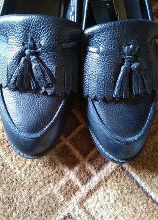 Классные и удобные туфельки, 38 р., кожа.5 фото