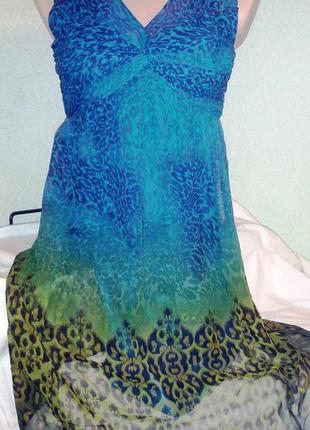 Гарне нове коктельно-повсякденне шифонове плаття,42-44разм,cleo petites