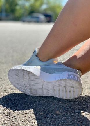 Шикарні кросівки puma cali в сірому кольорі (36-41)💜6 фото