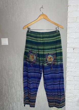 Оригинальные брюки с приспущенной слоской в стиле rundholz, oska, one size индия