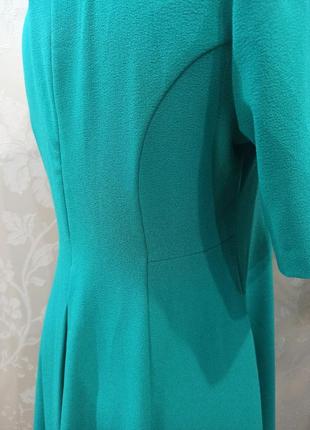 Плаття сукня трапеція, ізумрудний колір, італія. united colors of benetton3 фото