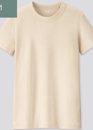 Базовая классическая женская футболка uniqlo u в винтажном стиле