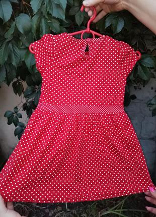Червоне плаття на дівчинку 4-5років3 фото