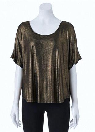 Майка металлик juicy couture золотистая m-l