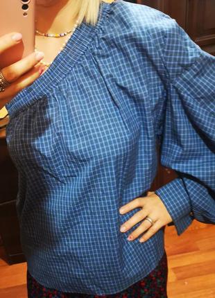 Рубашка необычного кроя от petersyn дизайнера из ny