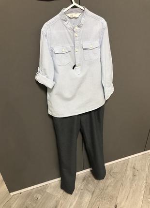 H&m next george новые классические брюки графитовые школа выпускной праздник5 фото