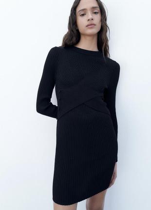 Трикотажное платье zara