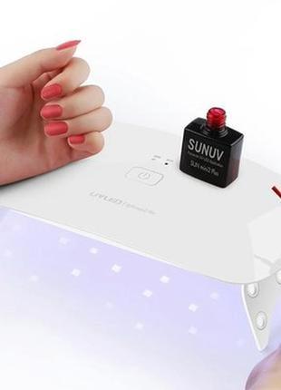 Большая светодиодная уф лед лампа для сушки гель лака 24 wt . uv led