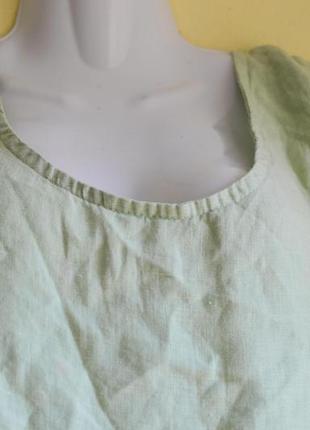 Брендовая блуза топ лен в цветы/обмен6 фото