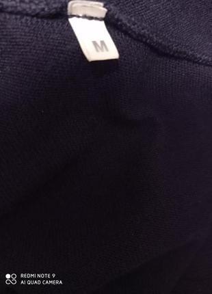 Р9. шерстяной мериносовая шерсть темно-синий пуловер джемпер меринос мерінос вовна4 фото