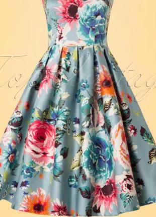 Велика сукня платье в цветочный принт  dolly dotty7 фото