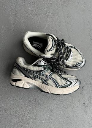 Кроссовки asics#-2160 silver/beige/dark green1 фото