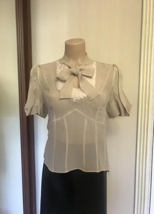 Блуза ошатна,натуральний шовк,преміум бренд