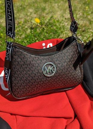 Сумка женская  michael kors кросс-боди коричневый майкл корс2 фото