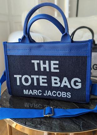 Сумка жіноча маркбалкс міні синій marc jacobs tote bag