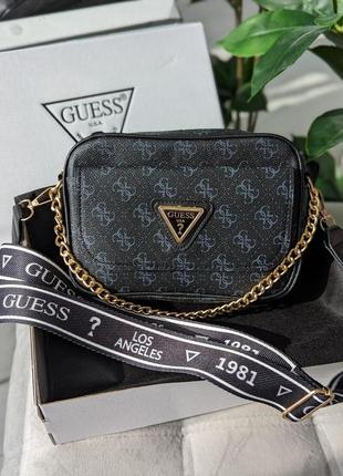 Сумка женская  черный guess гесс кросс-боди с карманом