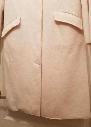Италия! sisley! роскошное интересное пальто красивого молочного цвета5 фото