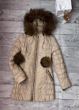 Зимний длинный пуховик плащ с капюшоном зима на подкладке мих стеганый длинный пальто1 фото