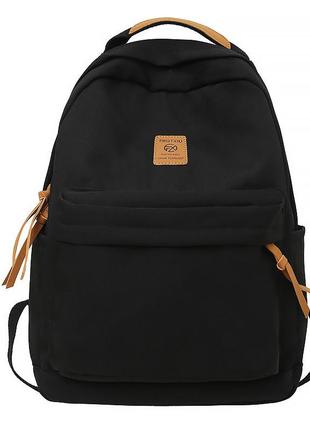 Рюкзак подростковый 81227 с карманом для ноутбука 20l black