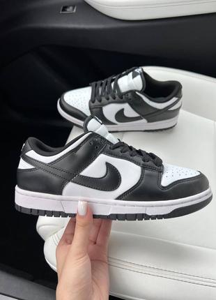 Жіночі кросівки найк сб данк чорно білі / nike sb dunk white black