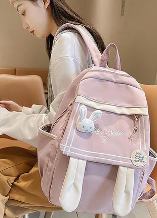 Рюкзак подростковый 21727 зайка 20l pink5 фото