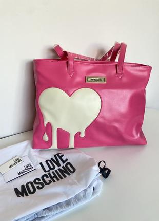 Рожева сумка love moschino