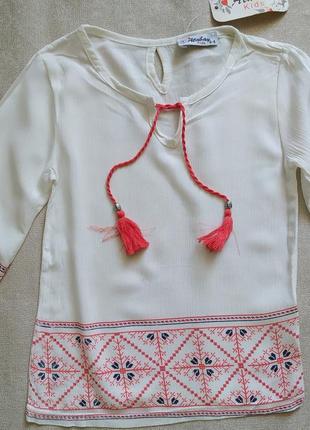 Блузочки для дівчаток з орнаментом1 фото