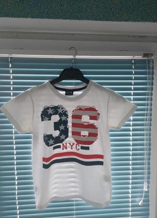 Футболка h&amp;m (new york) xxs-xs (134)