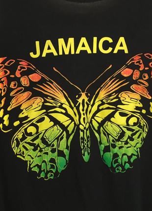 Черная майка jamaica с необычной спинкой5 фото