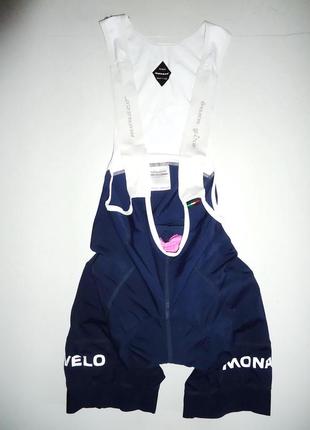 Велошорты  mvc monaco velo club dark blue bib shorts italy (m)