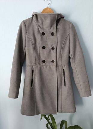 Пальто сіре класичне базове верхній одяг жіночий