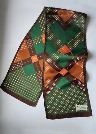 100 % шелковый шарф vetter vetterice (швейцария).3 фото