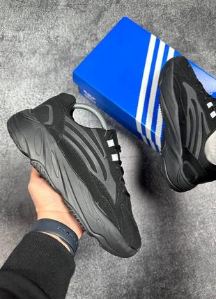 Оригинальные мужские кроссовки adidas yeezy 700 black 40-46р.