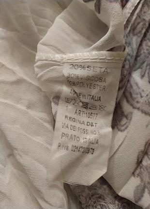 Шикарная жатая блуза made in italy/шелк, вискоза, полиэстер10 фото