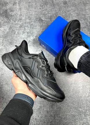 Оригінальні чоловічі кросівки adidas ozweego black 41-46