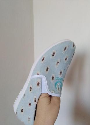 Слипоны мокасины джинсовые женские