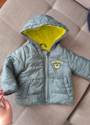 Демісезонна утеплена курточка 6-9 місяців canada house