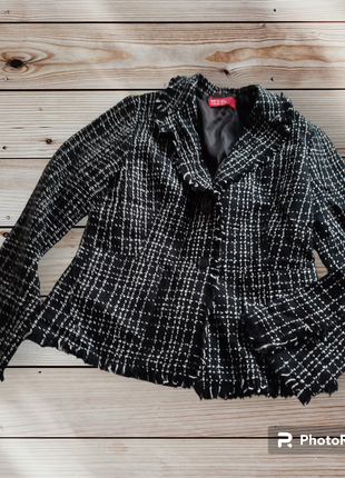 Myc collection пиджак в стиле chanel с бахромой