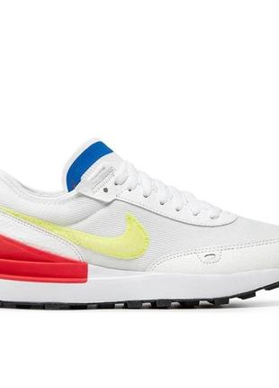 Кроссовки nike waffle one gs uk 5 summit white black lemon twist dq1039-100